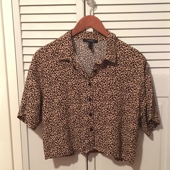 Leopard print crop top - Picture 2 of 5